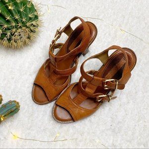 Banana Republic Open Toe Brown Heel Size 7.5